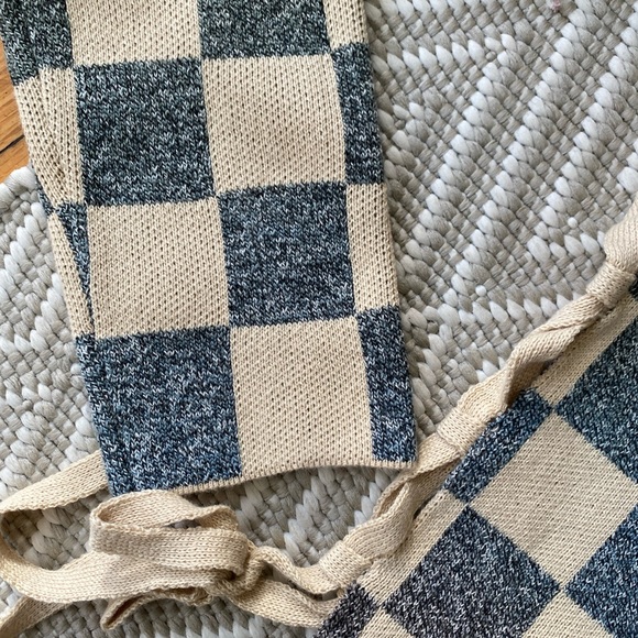 New Women’s plaid fringed pullover top, S/M - Picture 4 of 11